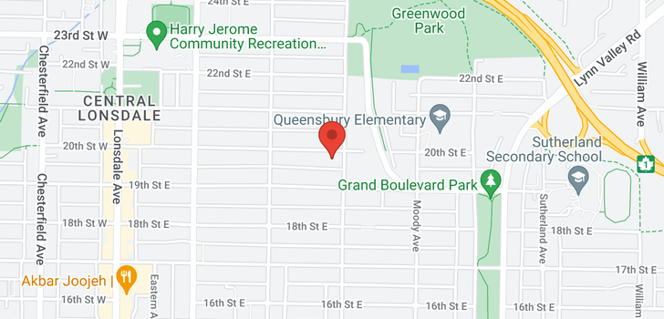 map of 357 E 20TH STREET